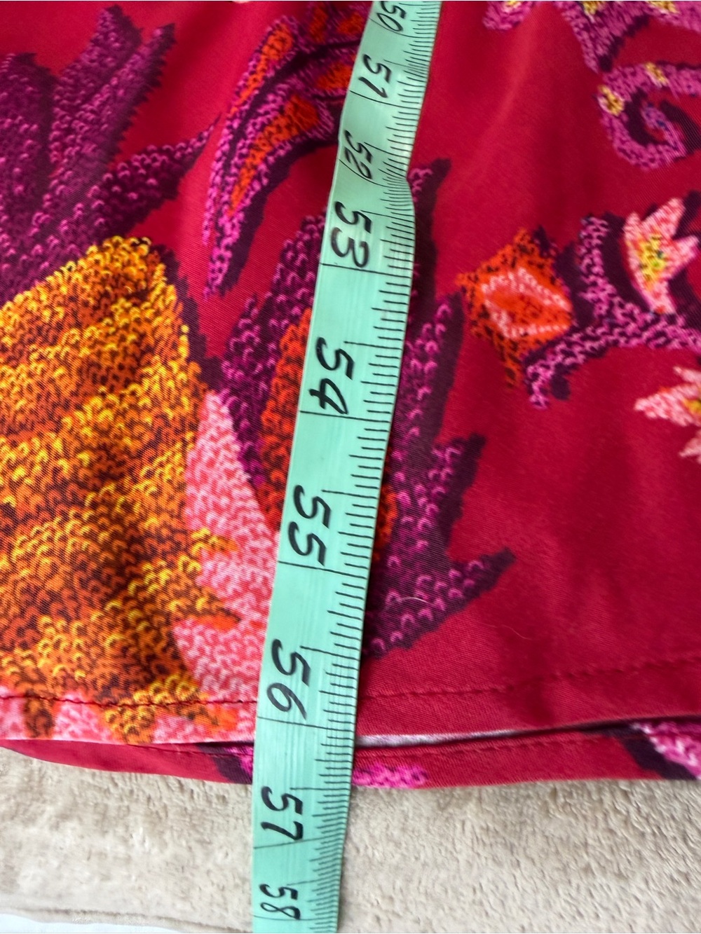 FARM Rio ResortWear Boho Wedding Guest TropicalSunset Floral SatinMaxi Dress SzS - Picture 11 of 11
